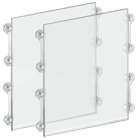 Azar Displays 17"W x 22"H Sign Frame W/ suction cups, PK2 106628